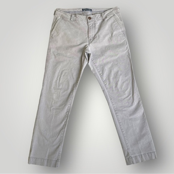 Aeropostale Slim Straight Gray Khaki/Chinos Pants - Picture 16 of 16